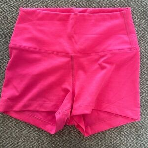 Pink High Rise Ribbed NoBull Short 2”
